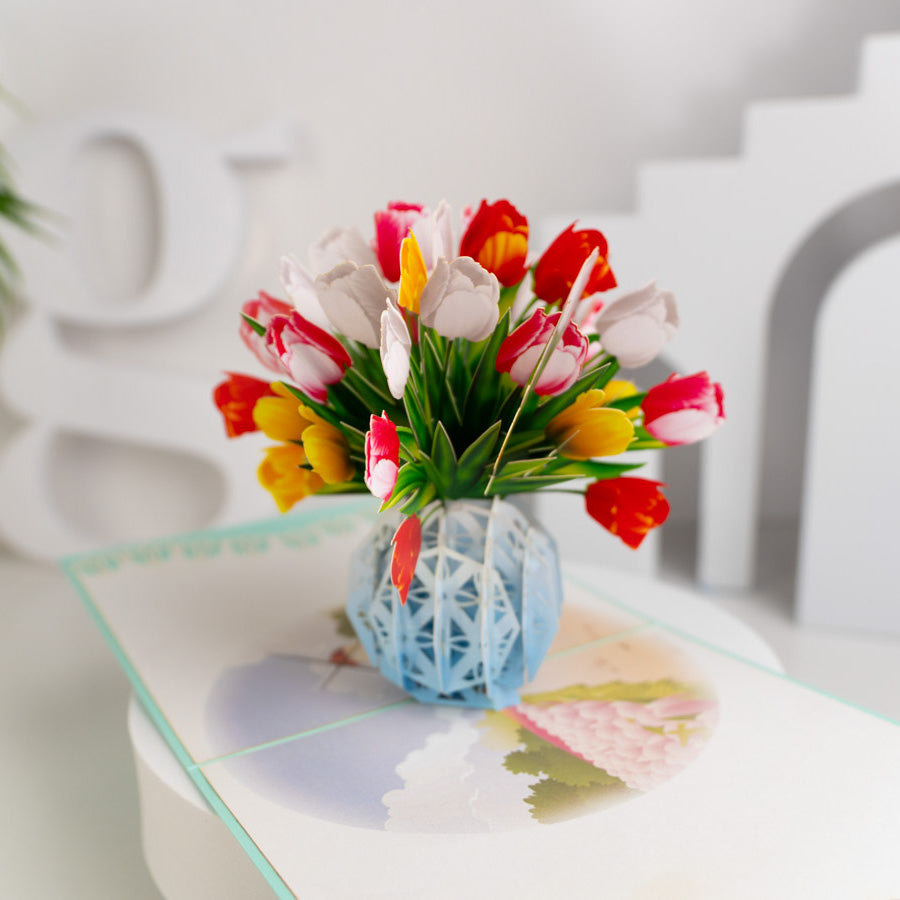 Tulips Pop-Up Card